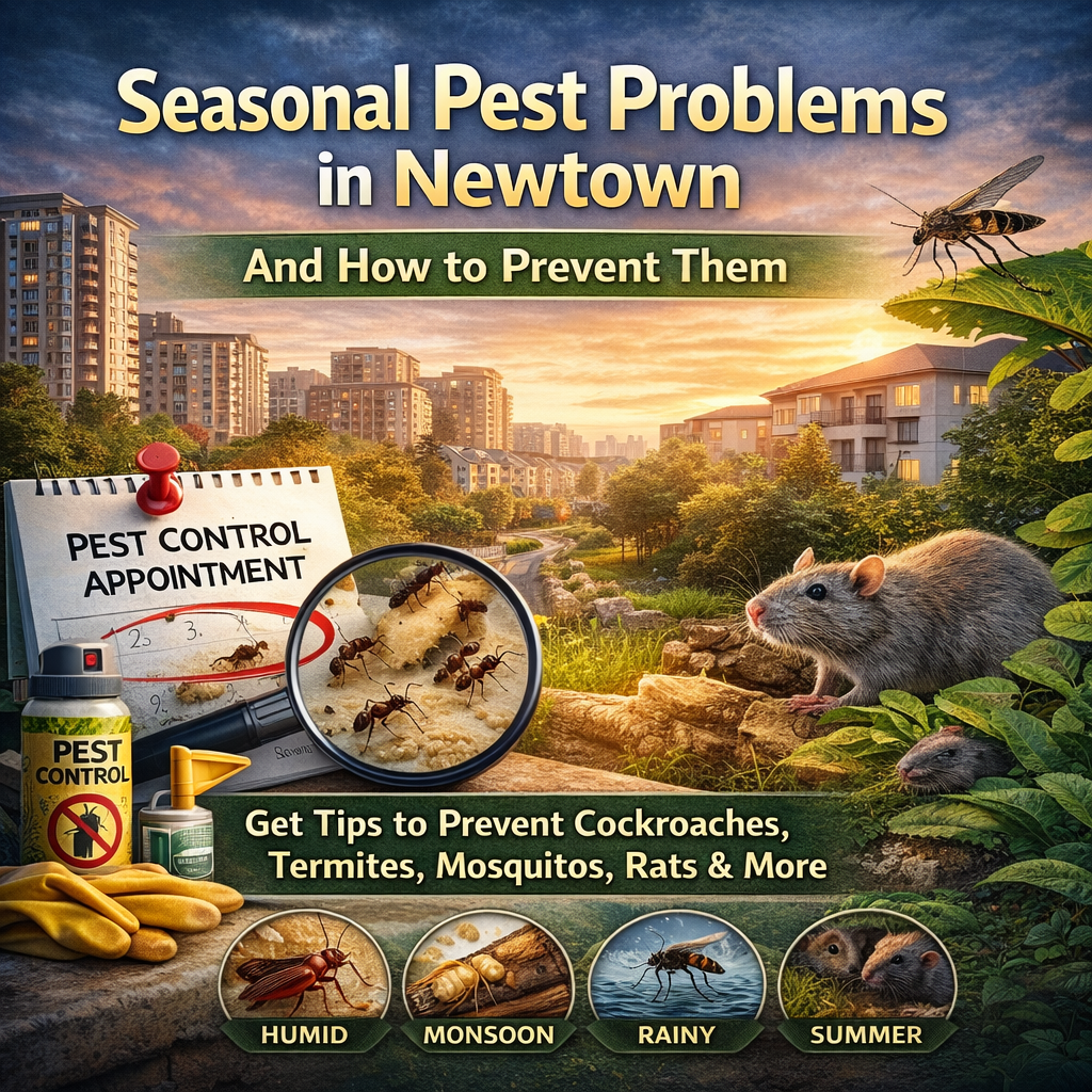 Seasonal pest problems in Newtown