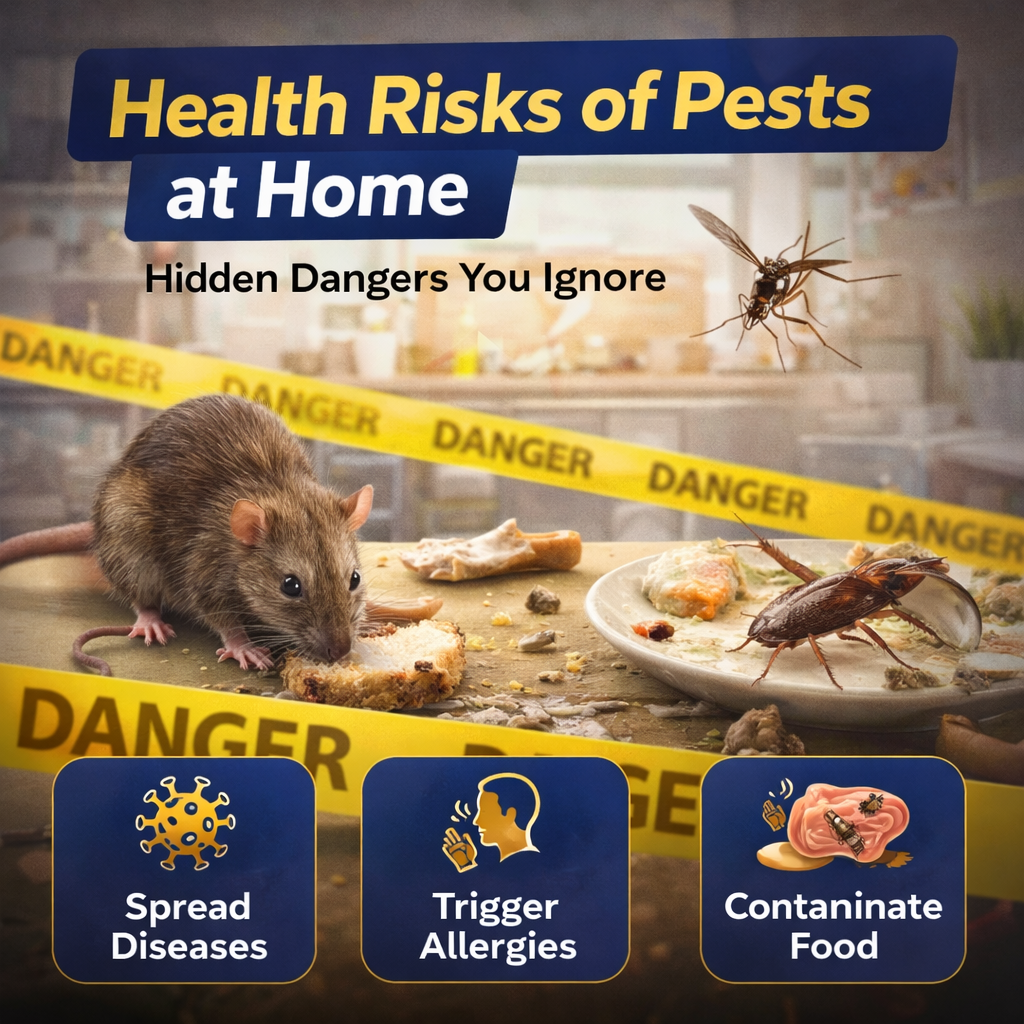 Health risks of pests at home