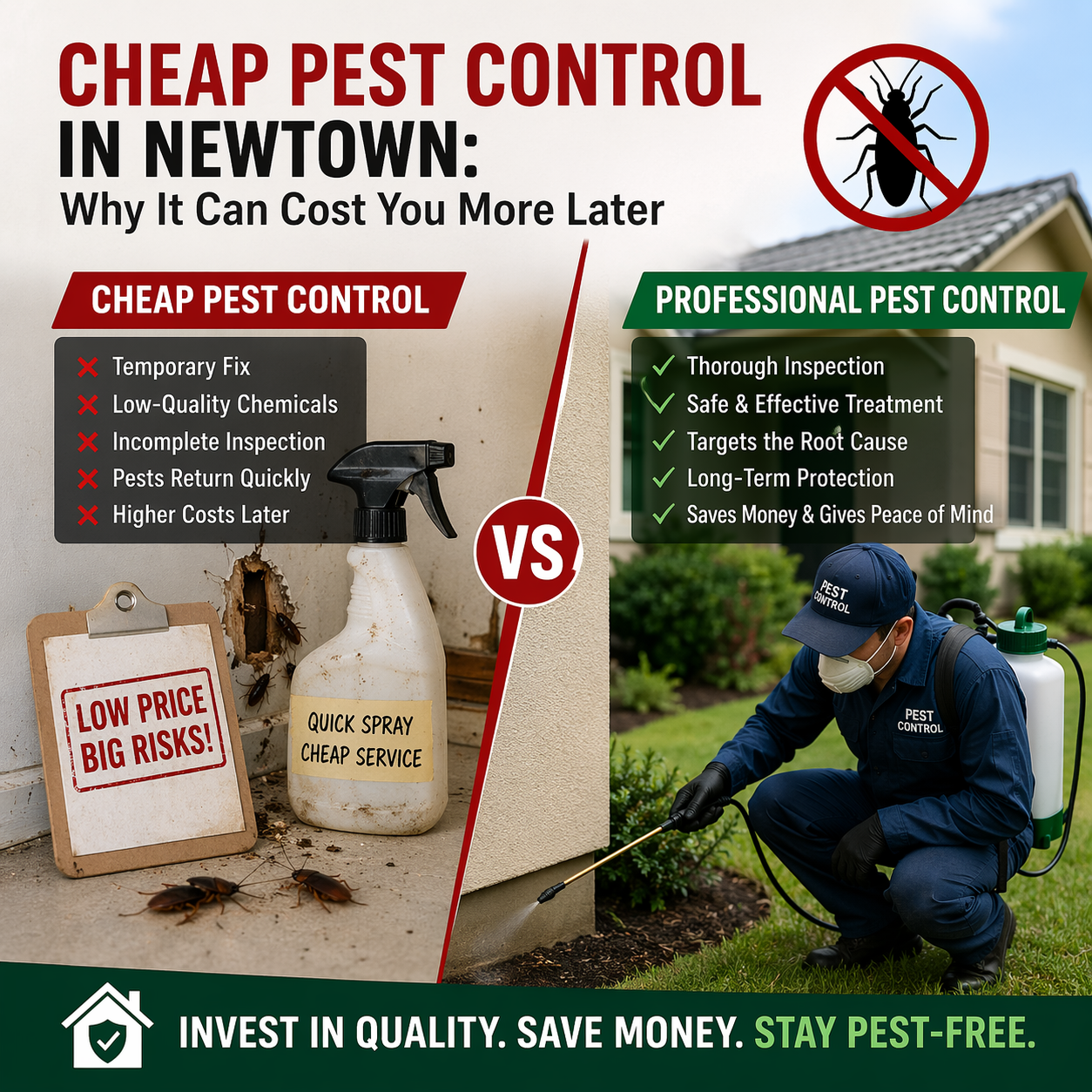 cheap pest control in Newtown