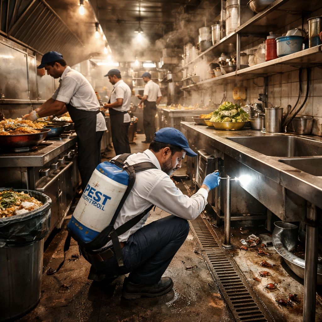 cockroach infestation in kitchens