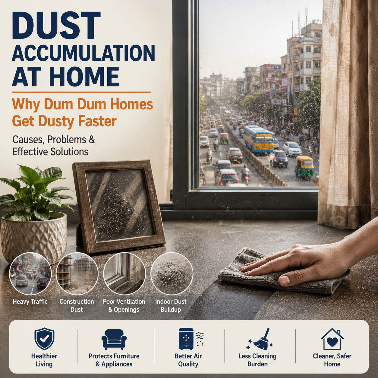 dust accumulation at home