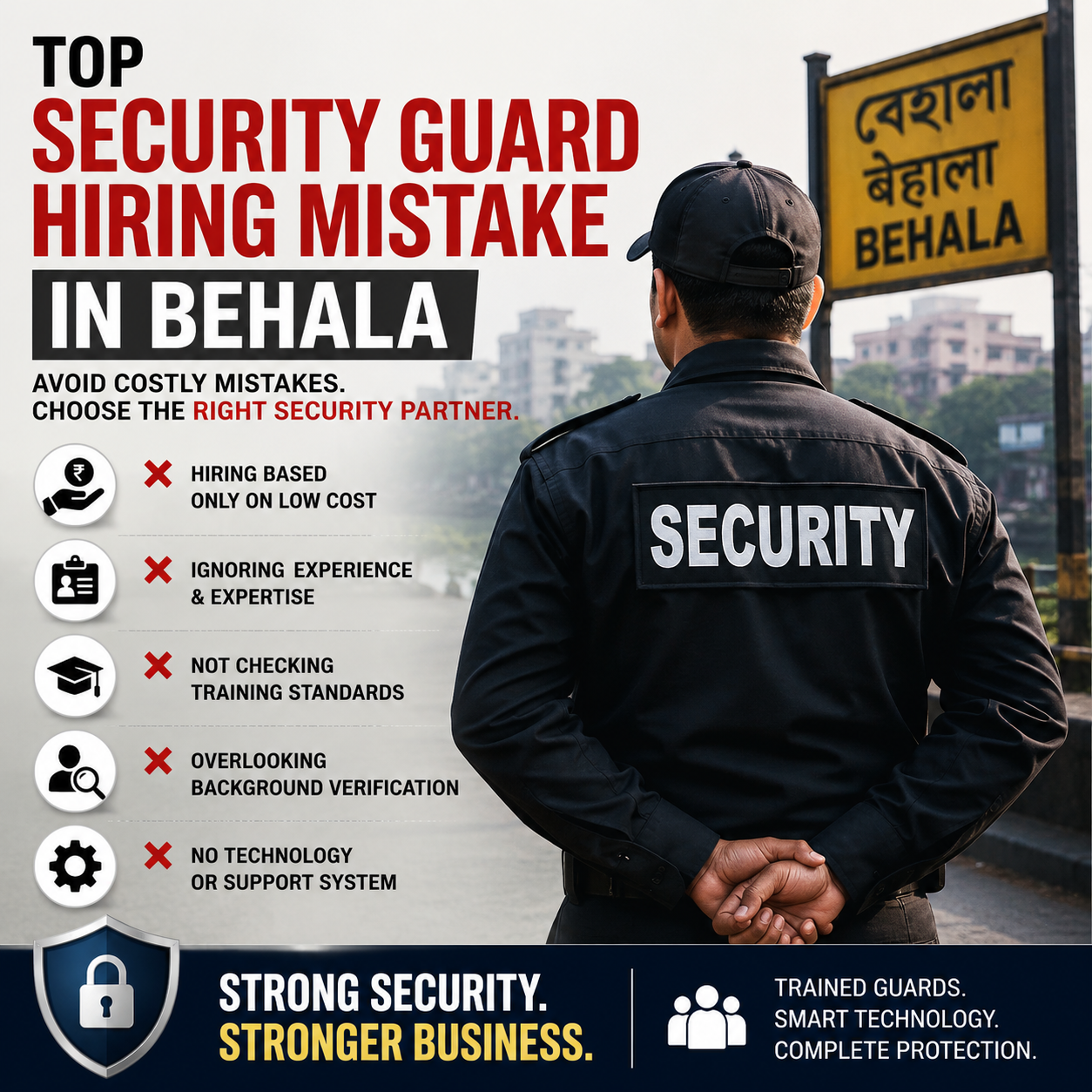 security guard hiring mistake in Behala