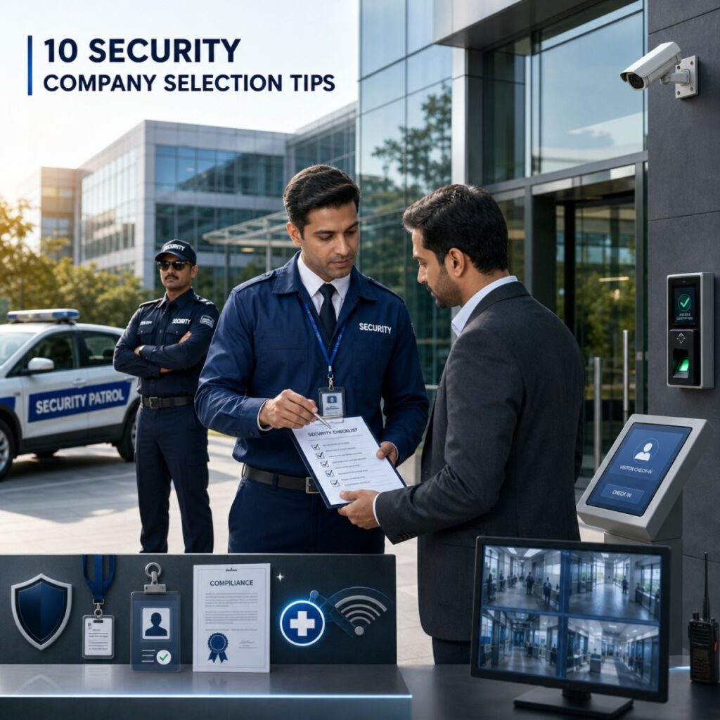 security company selection tips Newtown