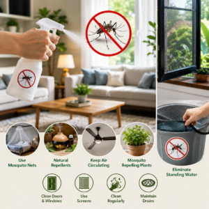 how to get rid of mosquitoes inside the house